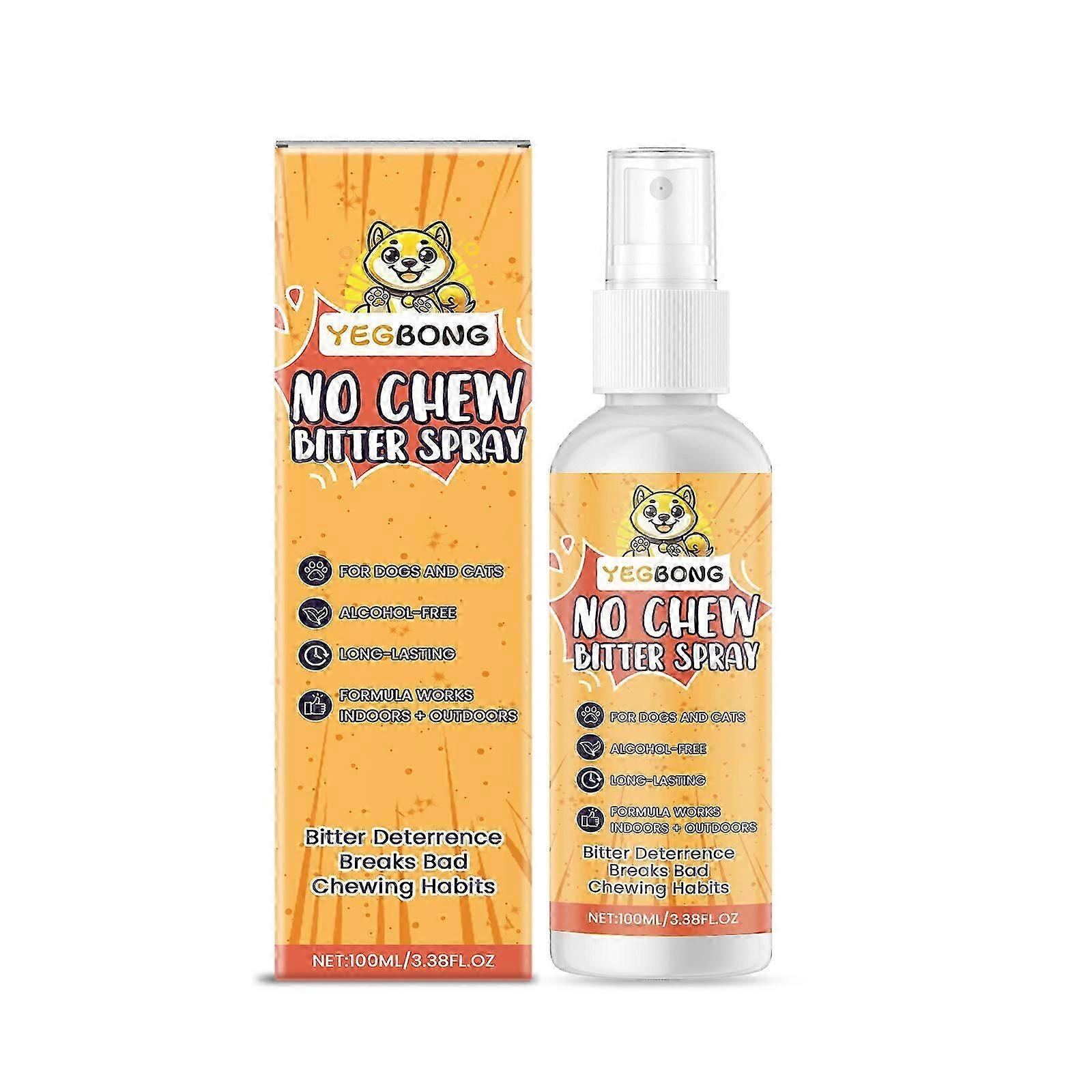 Bitter Anti-Chew Spray for Pets - Safe, Non-Toxic Solution to Prevent Biting