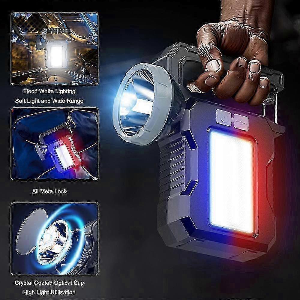 Solar Camping Lantern with Rechargeable LED Flashlight Torch:  Hours Runtime Work Lamp