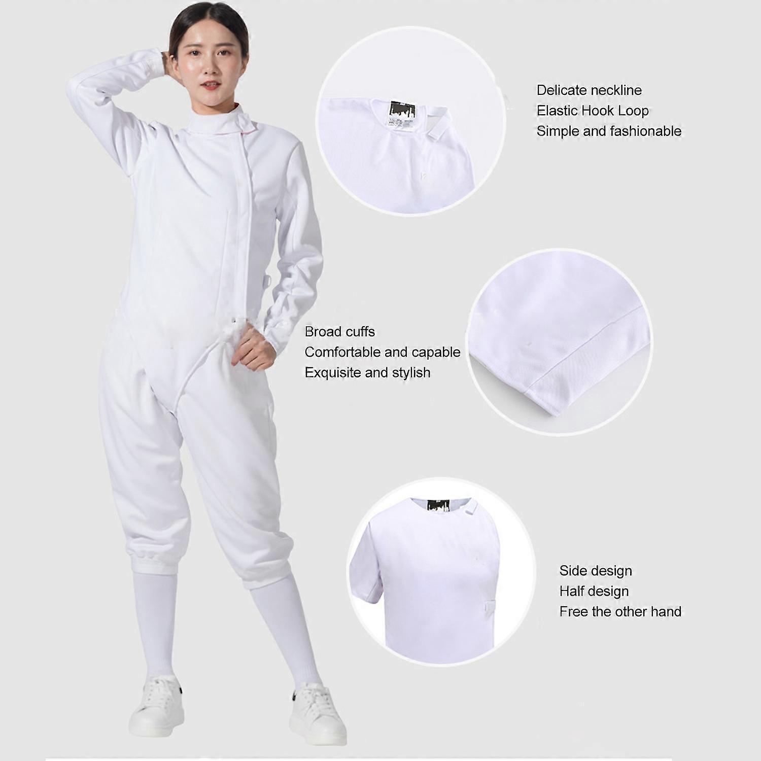 Fencing Uniform CFA Certified 350N Stab Resistant Fabric Semi Open Fencing Suit Foil Sabre Epee Fenc
