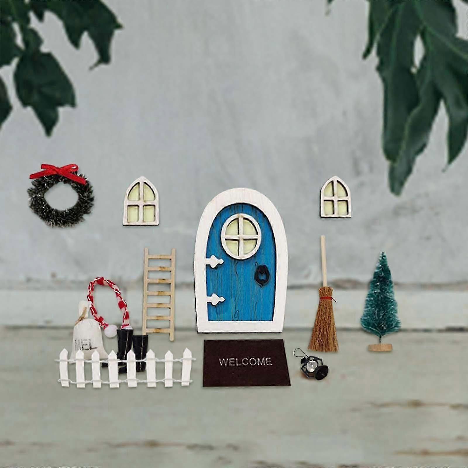 Mini Doll House Christmas Decoration Miniature Christmas Scene DOLLHOUSE Christmas Set Christmas Gifts