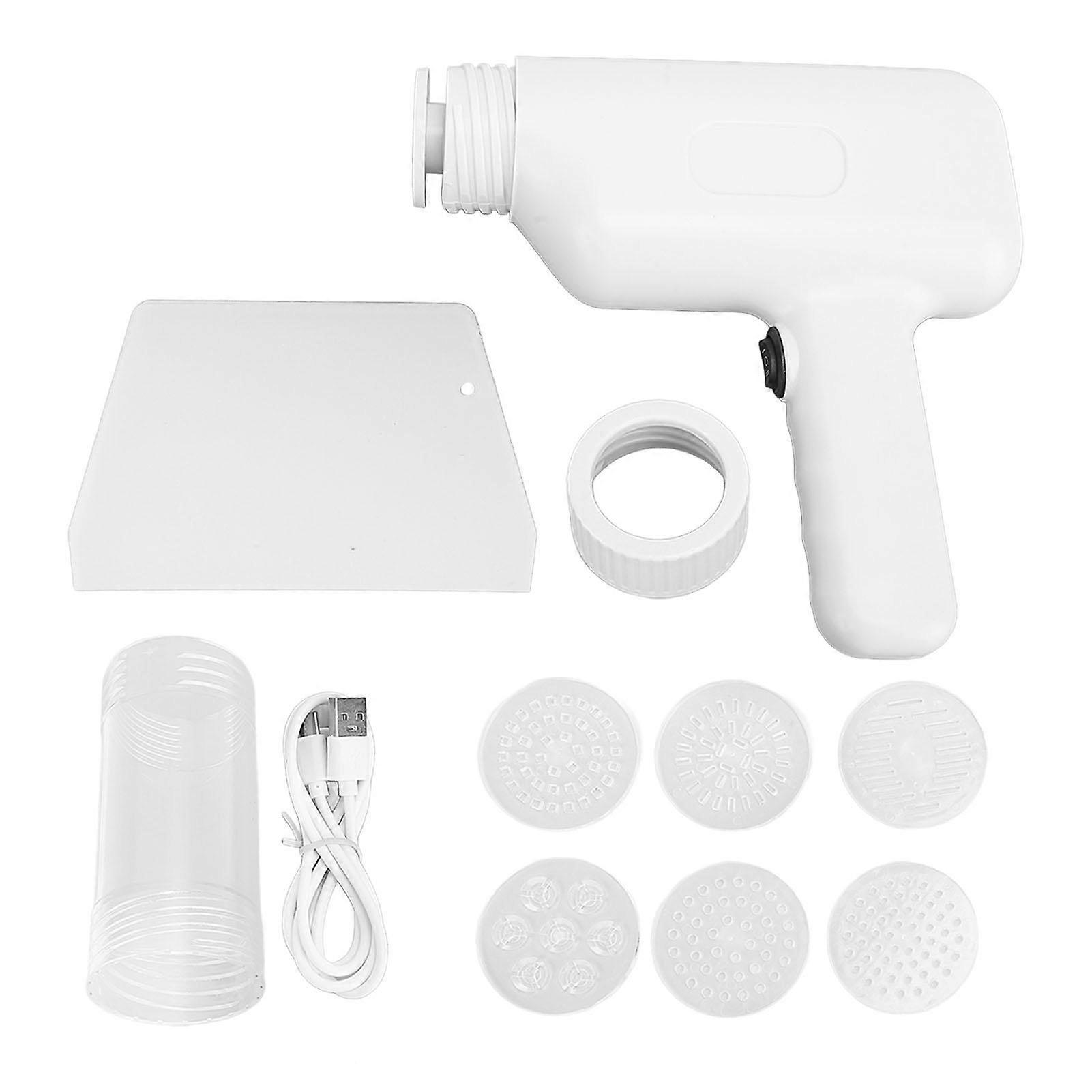 Electric Pasta Maker Cordless Automatic Portable Handheld Noodle Making Machine with 6 Noodle