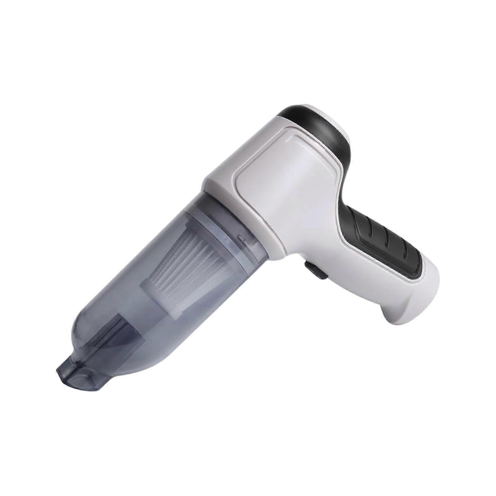 Multiple Functional Handheld Vacuum Car Home Use Mobile Plan Powerful Motor Quick Cleaning Thin ABS Building  Gray