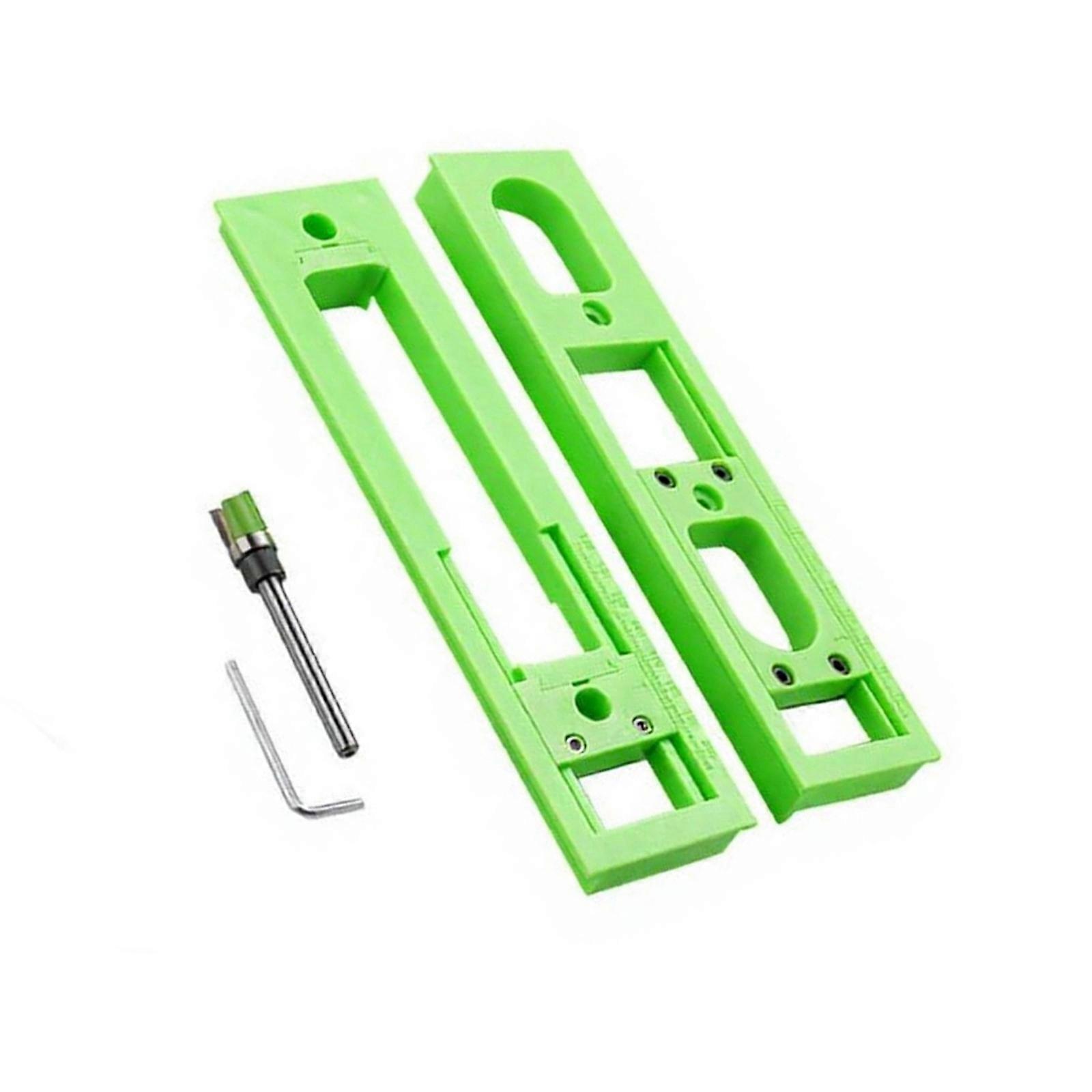 Plastic Slotting Tool Concealed Hinge Router Jig Guide Template Adjustable Door Frame Hinge Template Easy to Use Multicolor