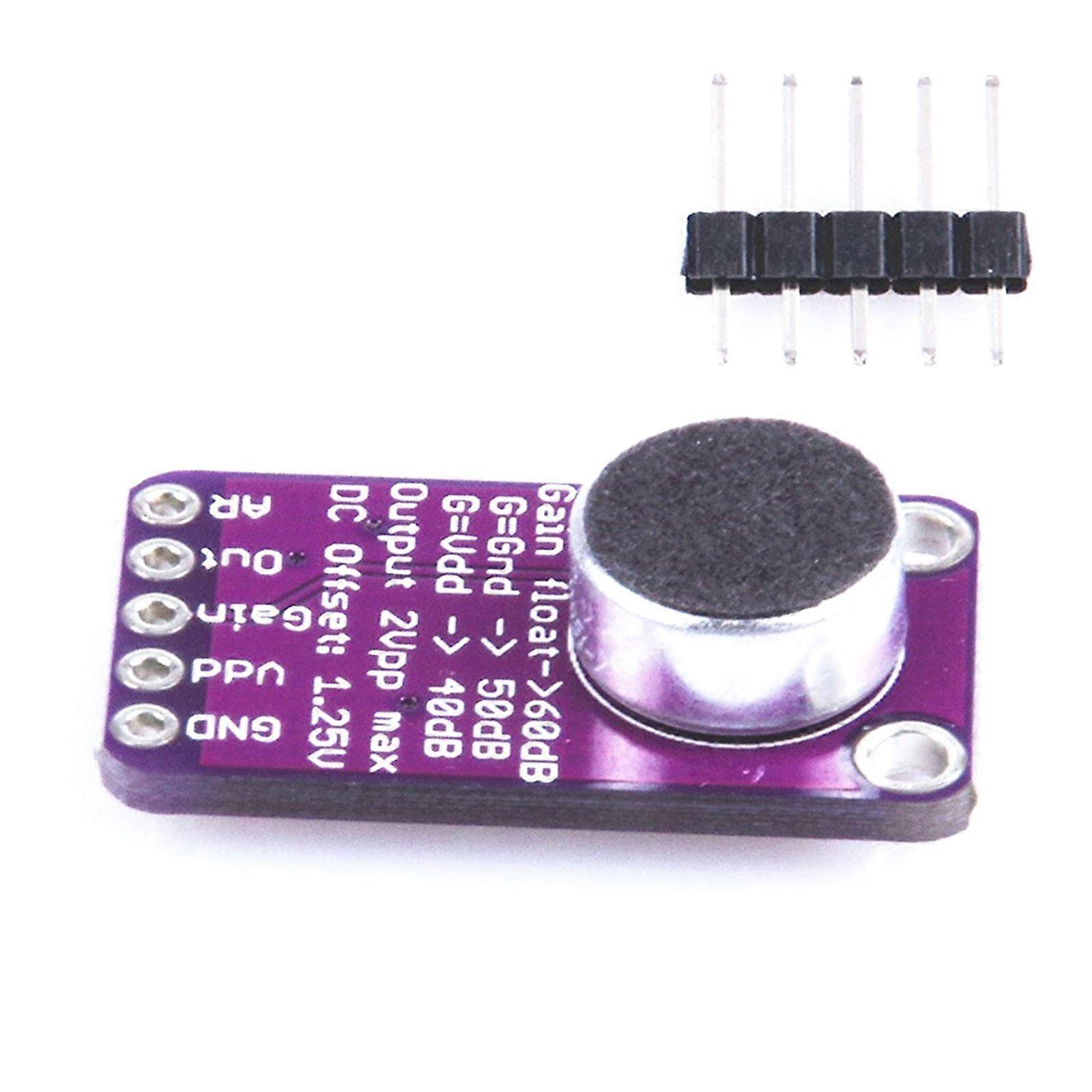 Adjustable Gains Microphone Amplifier Module MAX9814 With 2.7V 5.5V Power Ranges For Auditory Recording Applications Multicolor