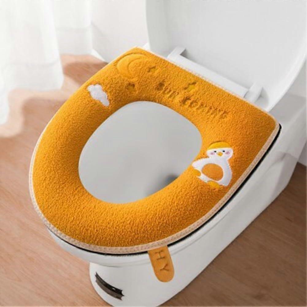 Toilet Seat Cover with Warm Soft Padding to Reduce Cold Surface Contact and Improve Hygiene