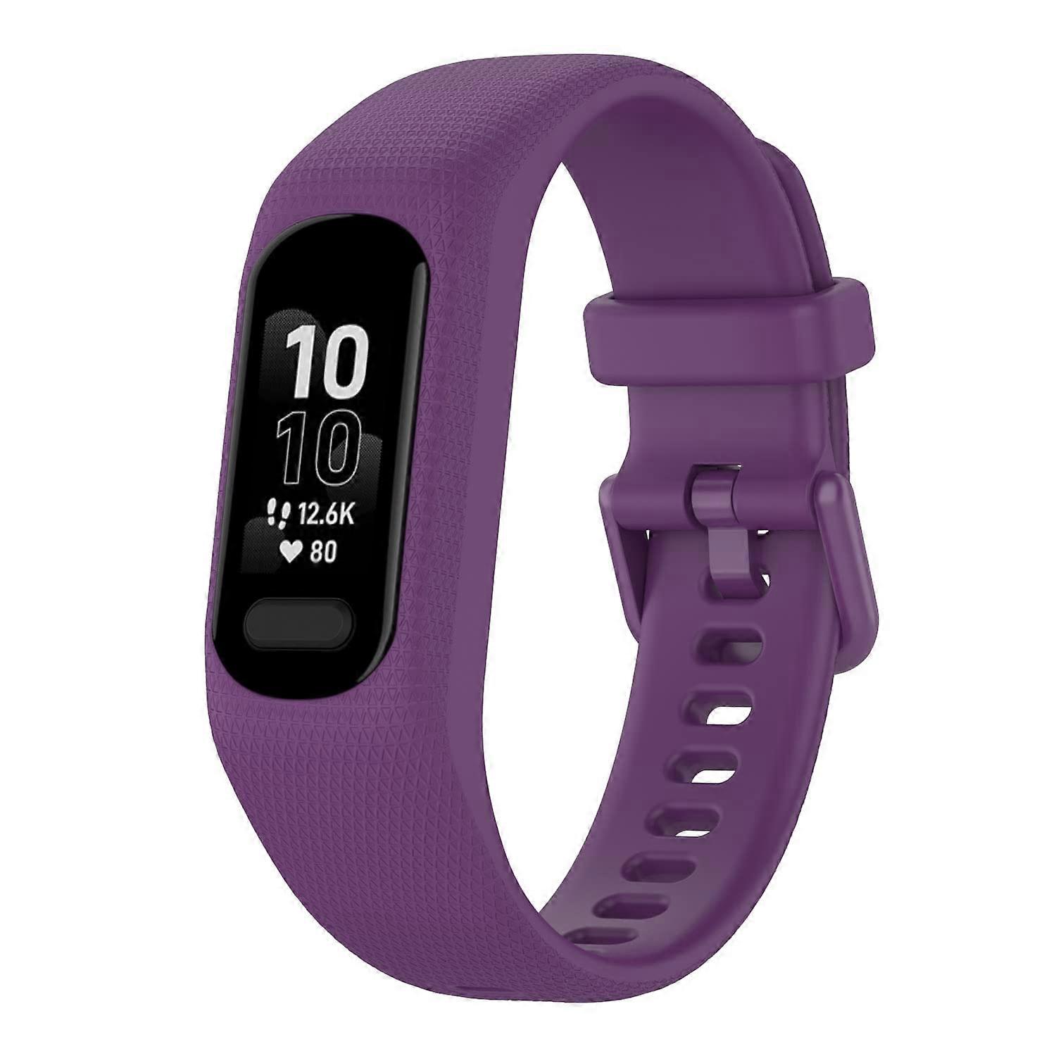 Silicone Replacement Watch Band Strap Compatible with Smart 5 Purple