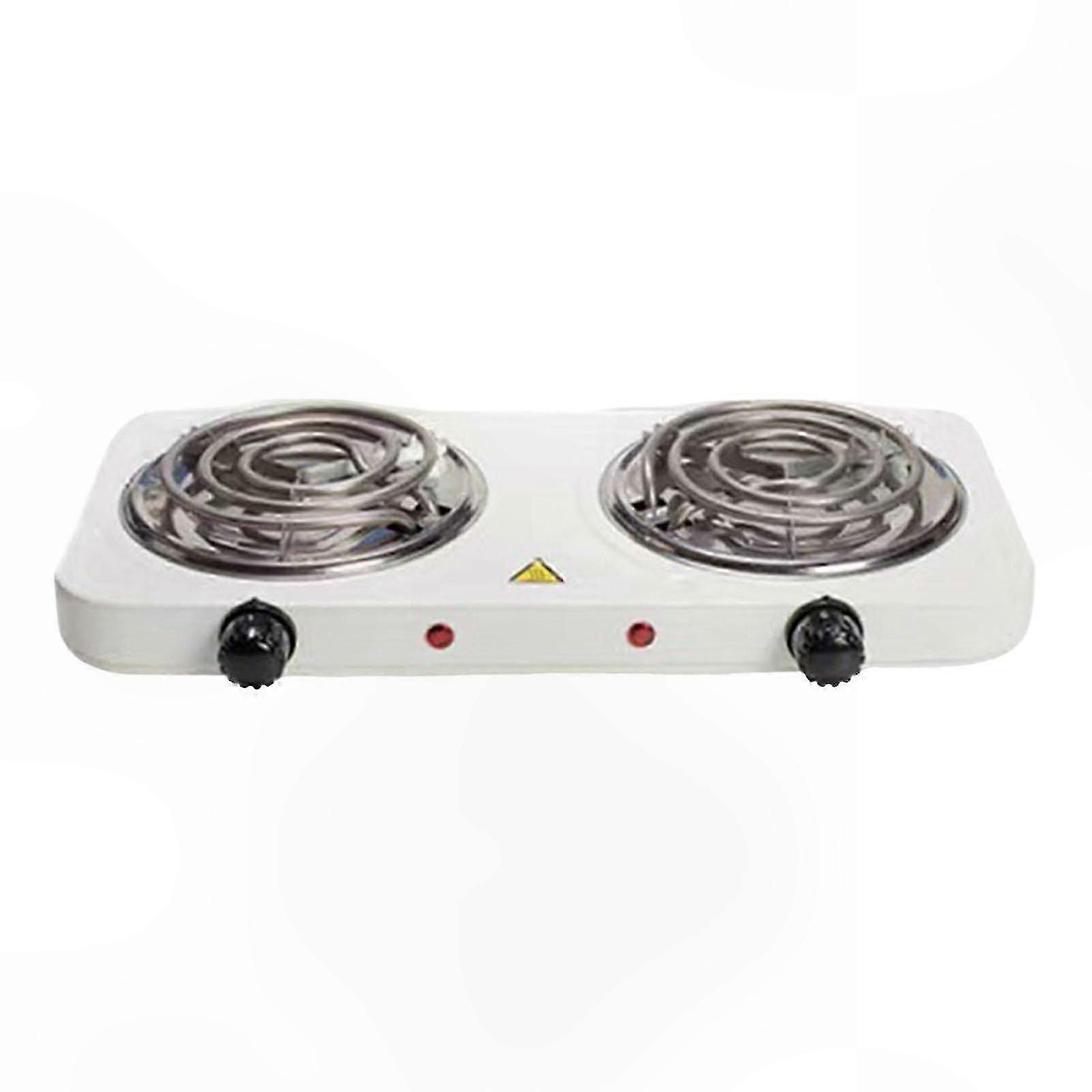 Countertop Electric Cooktop with Coil Burners and Power Indicator Lights for Easy Cleaning