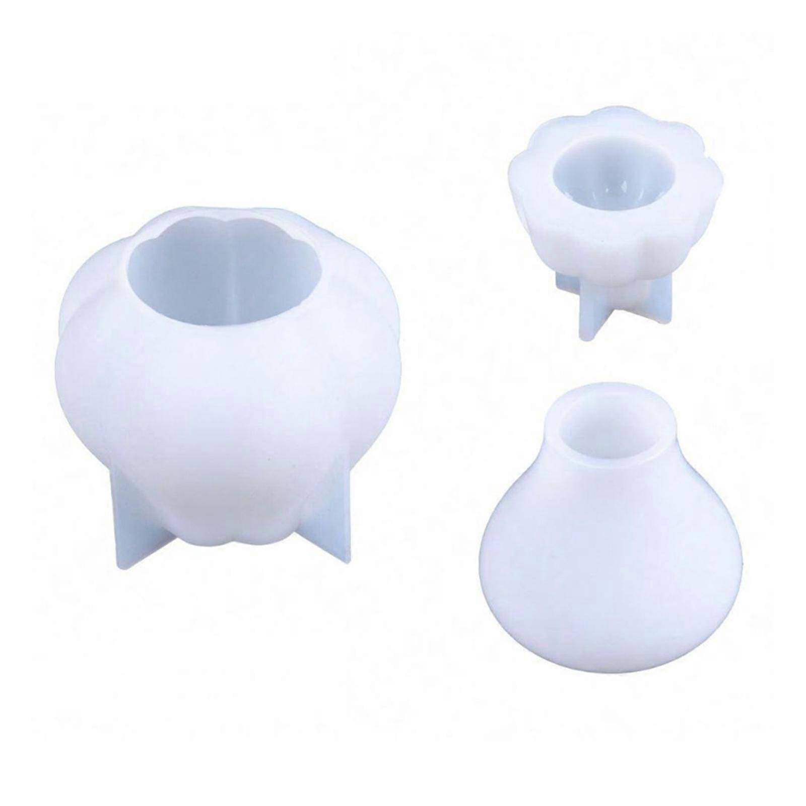 3 Count Elastomer Cast Set Vegetable Shape Craft Canisters Temperature Proof Substance Holy being Family DIY Projects and Gift Making Multicolor