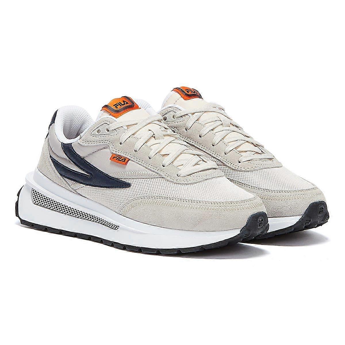 Fila Renno Mens Grey / White / Navy Blue Trainers