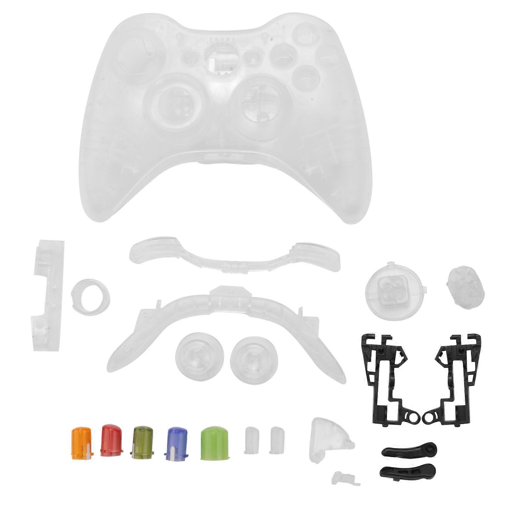 Crystal Shell Compatible with Microsoft Xbox 360 Wireless Controller , Clear