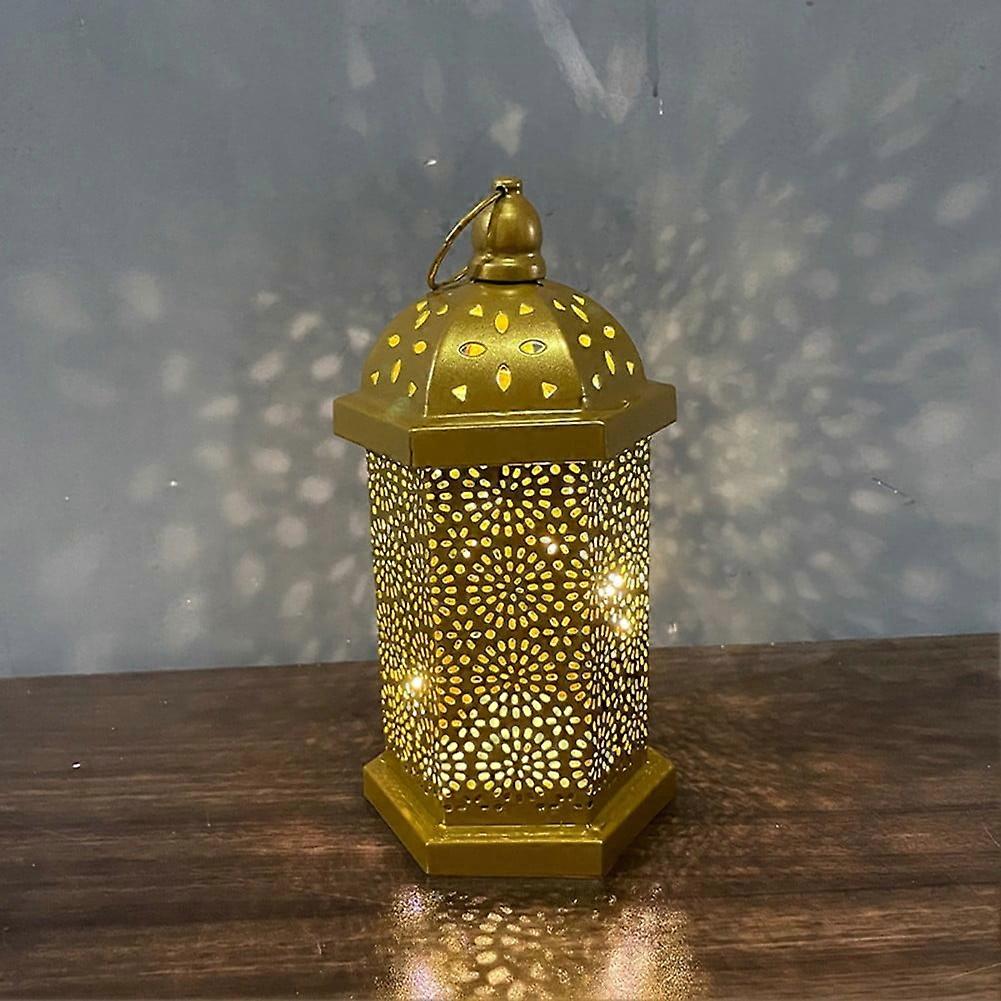 Brass Effect Moroccan Style Metal Lanterns Small Medium Large Hanging Decor