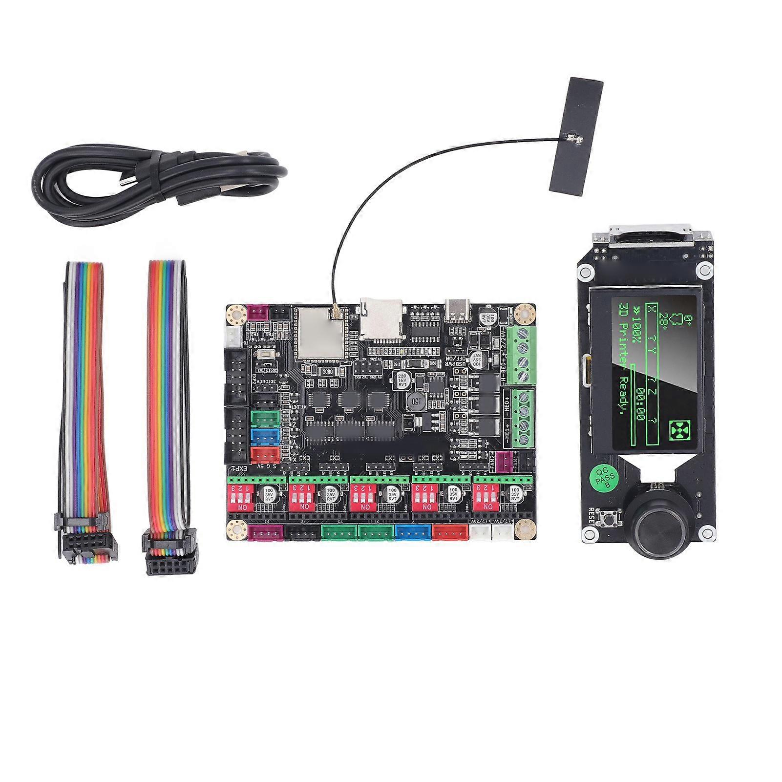 3D Printer Mainboard Kit with LCD Screen, 5 A4988 Drivers, DC12 - 24V