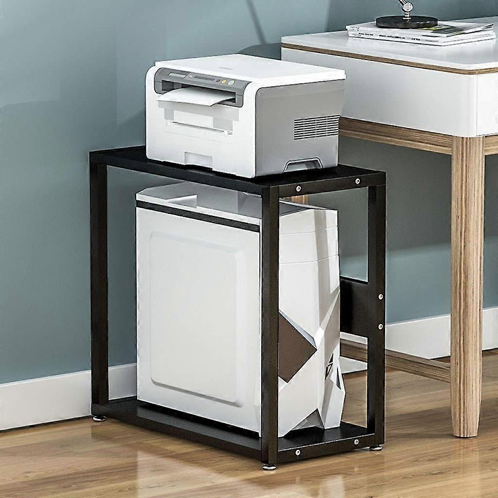 Printer Stand 2 Tier Desk Organizer Shelf Rack for Home Office Storage Printer Shredder CPU 65cm