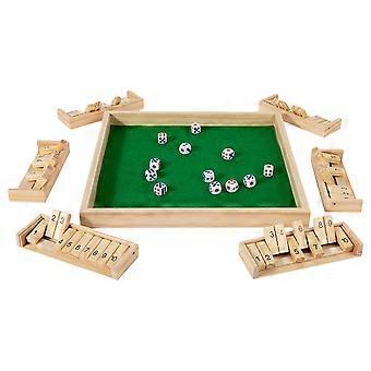 (1 confezione) Gioco da tavolo con dadi, attività per famiglie, educativo, aritmetica, giocattolo di apprendimento in legno per bambini, intrattenimento per feste, multicolore