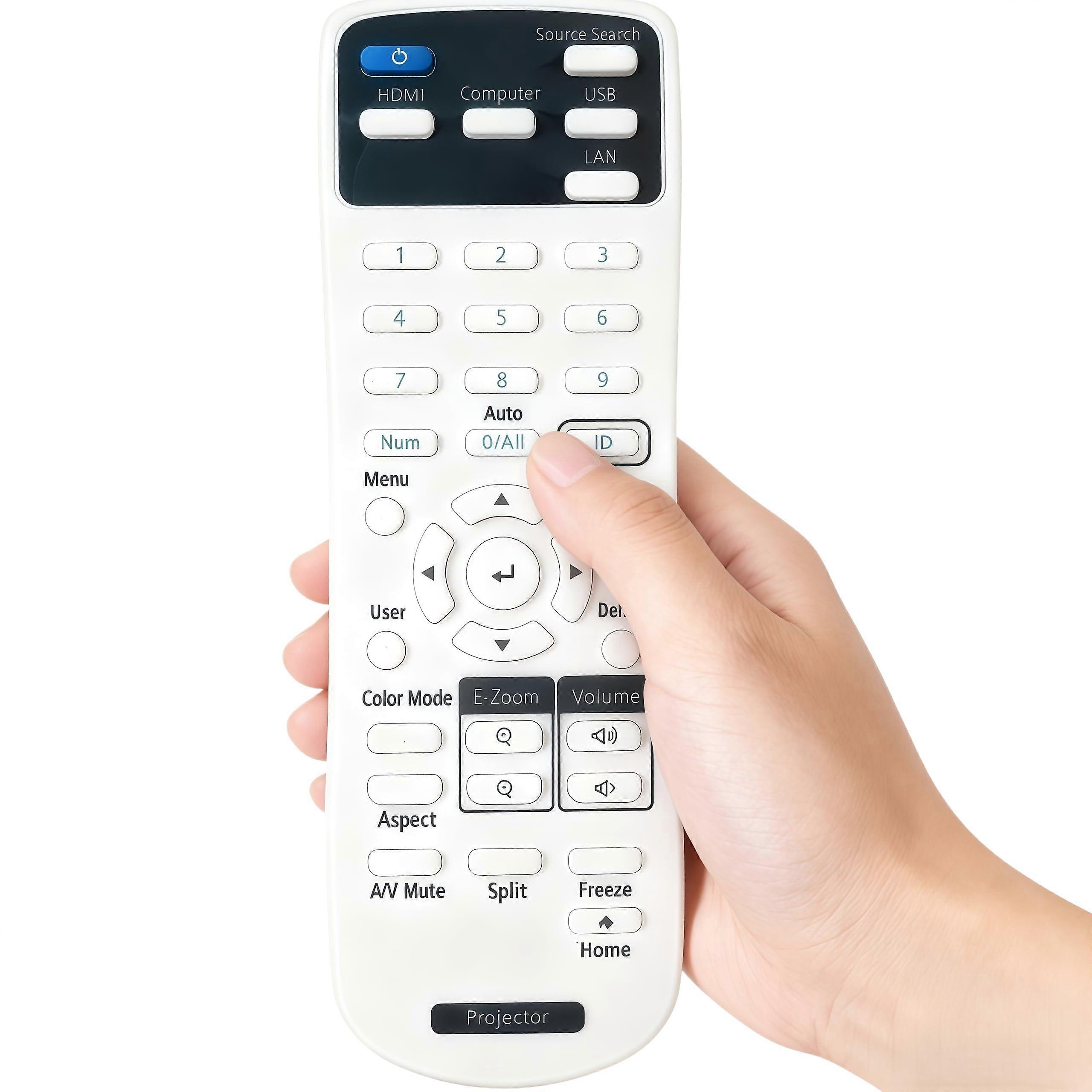 Universal AC and Projector Remote Control Replacement for Epson BrightLink PowerLite Pro Models