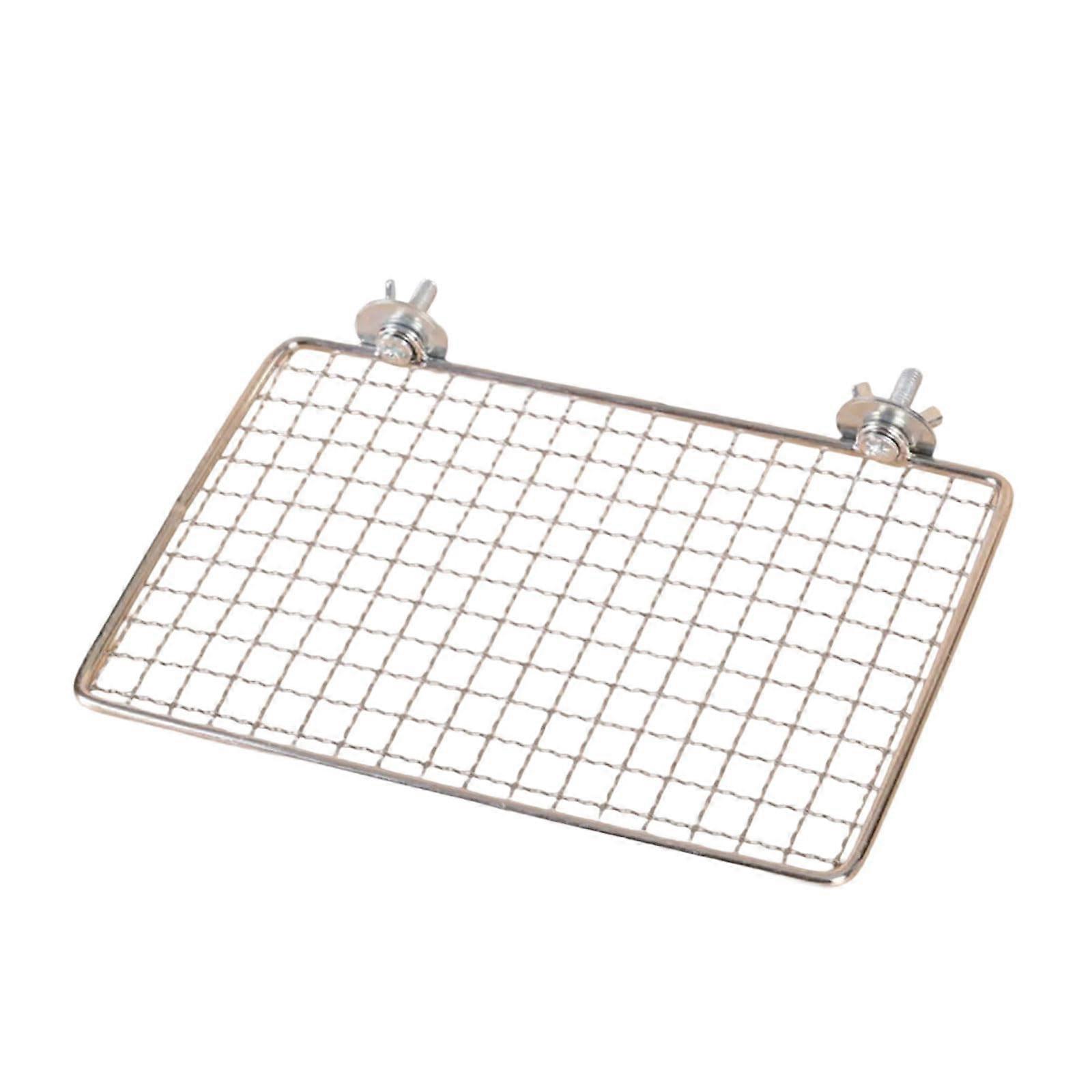 Stainless Steel Bird Perch Platform with Safe Jumping Shelf for Parrots and Cage Use XL