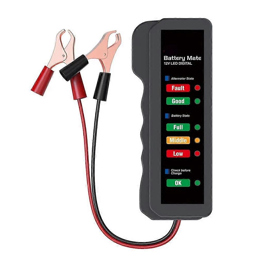 12V Car Battery Tester Alternator Tester Automotive,Battery Checker Analyzer to Check Alternator Battery Charging System