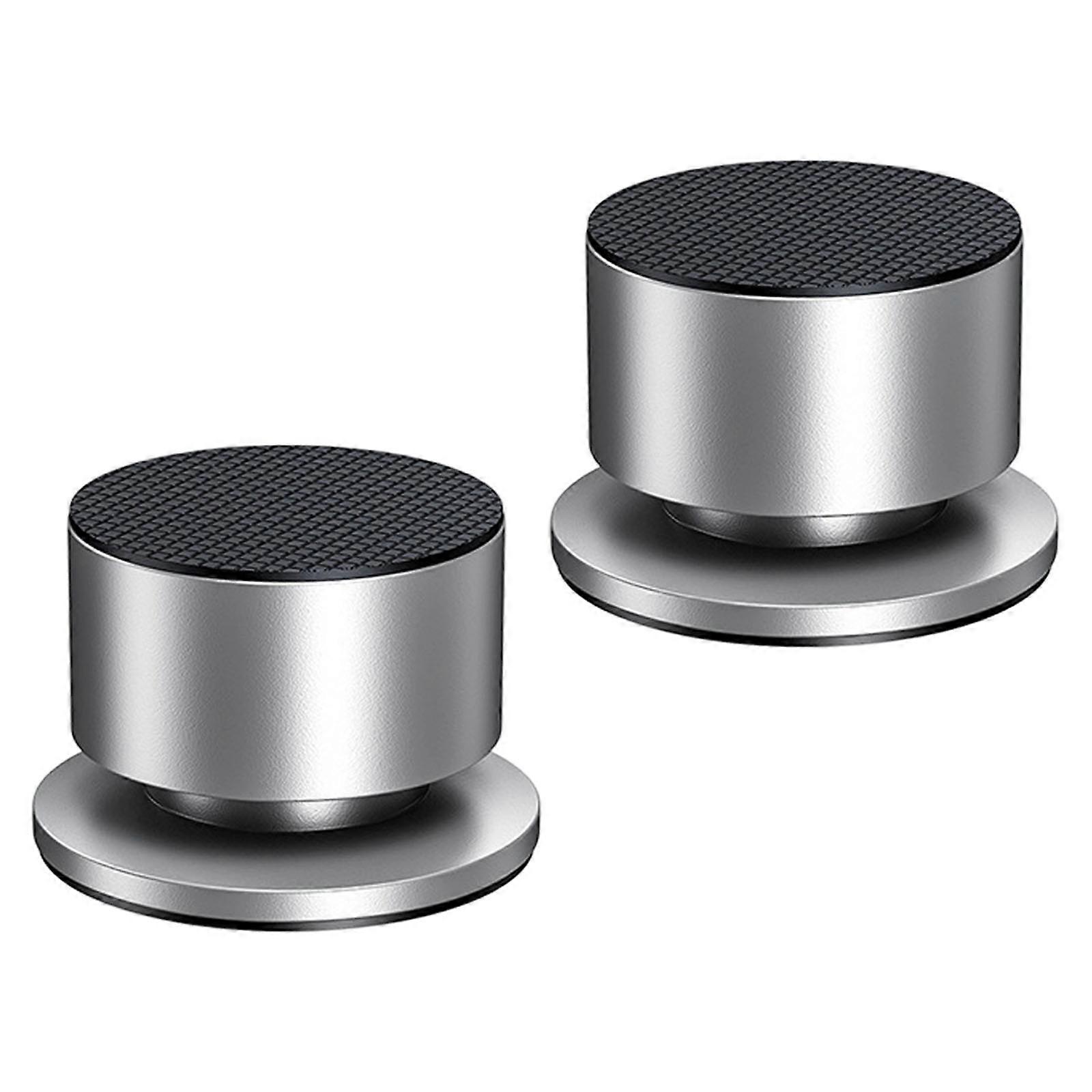 NonSlip Coppers Tipped Sound Equipment Isolation Pad with Two Sideds Textured Design for HiFi Systems and Studio Gear  Silver