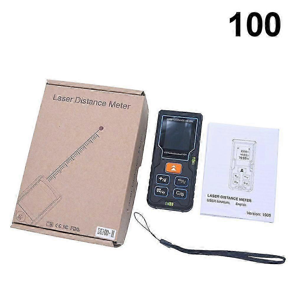 Handheld Rangefinder Laser Distance Meter 40/60/80/100m High-precision Infrared Measuring Instrument Electronic Measuring Ruler