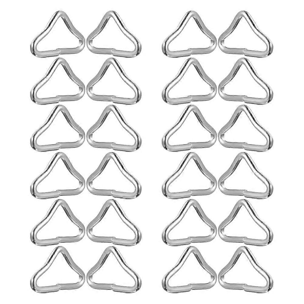 Replacement Trampoline Rings Galvanized Steel Triangle Buckles 24Pcs Set
