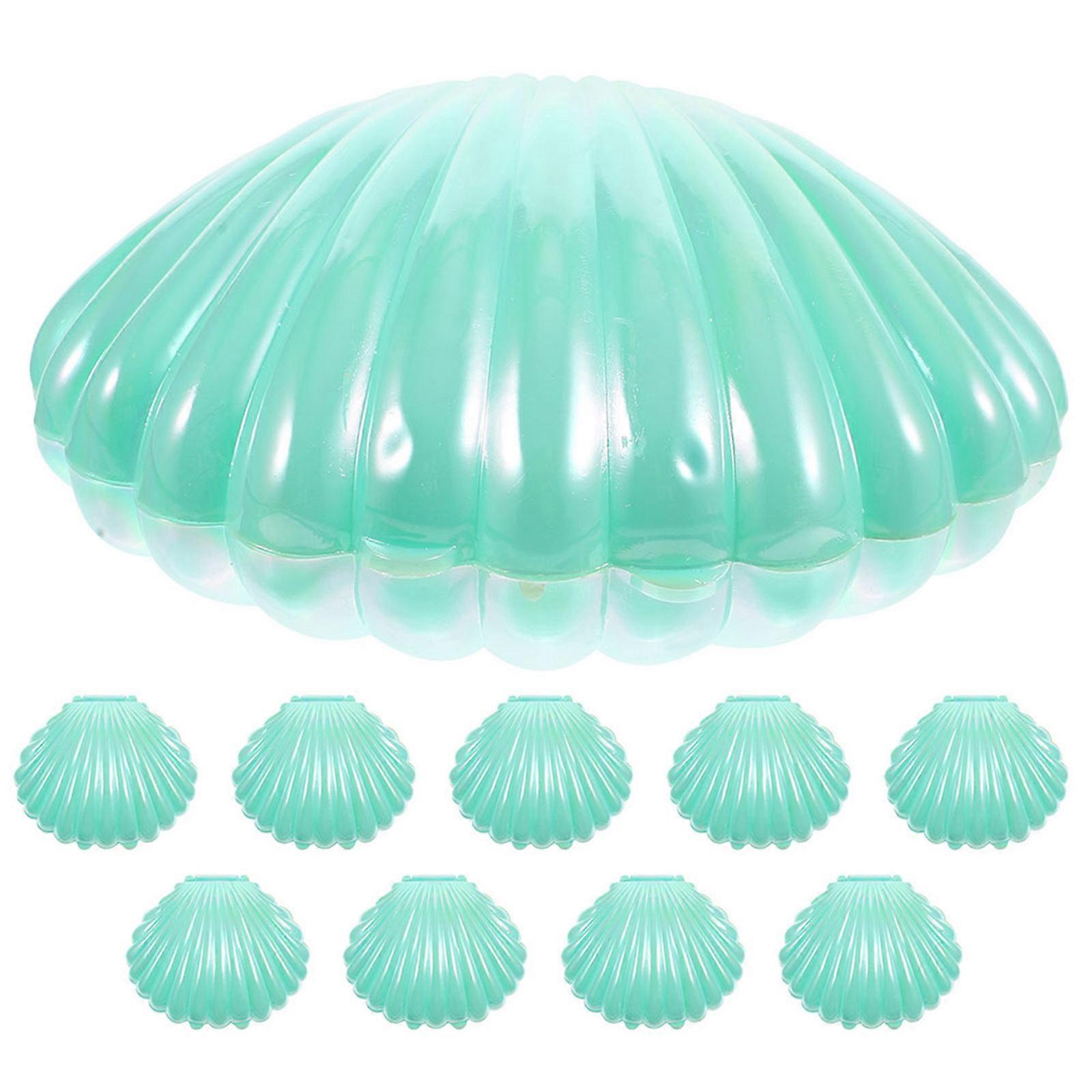 Green Seashell Candy Box for Storage Use 60Pcs Decorative Party Favor Boxes