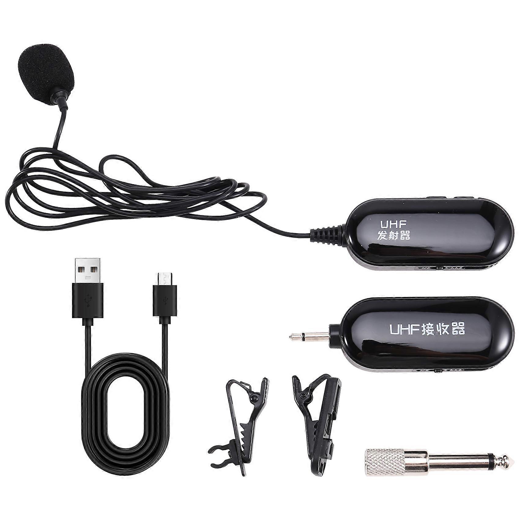 Wireless Lavalier Microphone for Mobile Phone Live Streaming, Computer, SLR Camera Recording, Collar Microphone