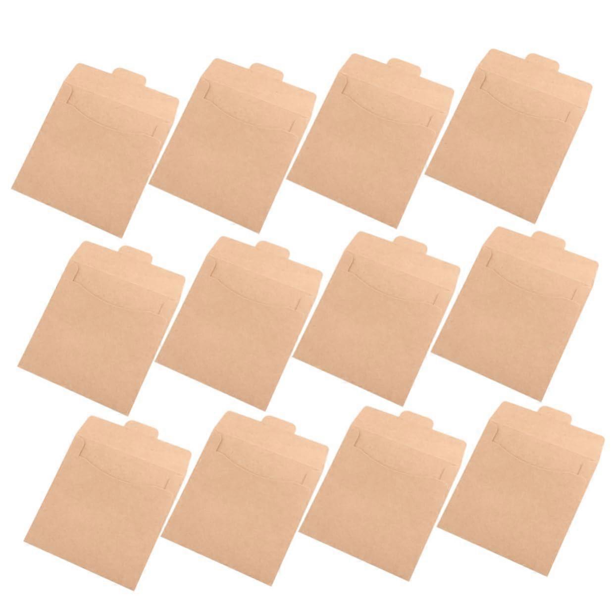 30pcs Kraft Paper CD DVD Sleeves EcoFriendly Disc Storage Envelopes Dust and Scratch Protection