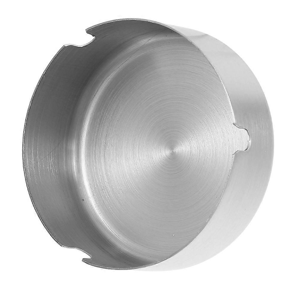 Stainless Steel Ashtray for Storage Silver Color Simple and Durable Design with Large Capacity 10cm