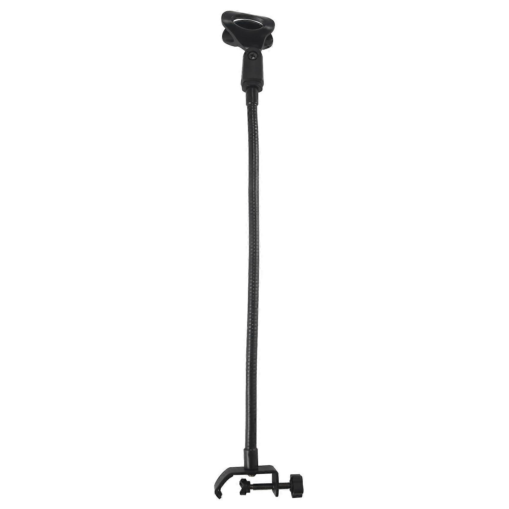 Flexible Gooseneck Microphone Stand With Desk Clamp Mount For Radio Studio Broadcast Equipment Adjustable Aluminum