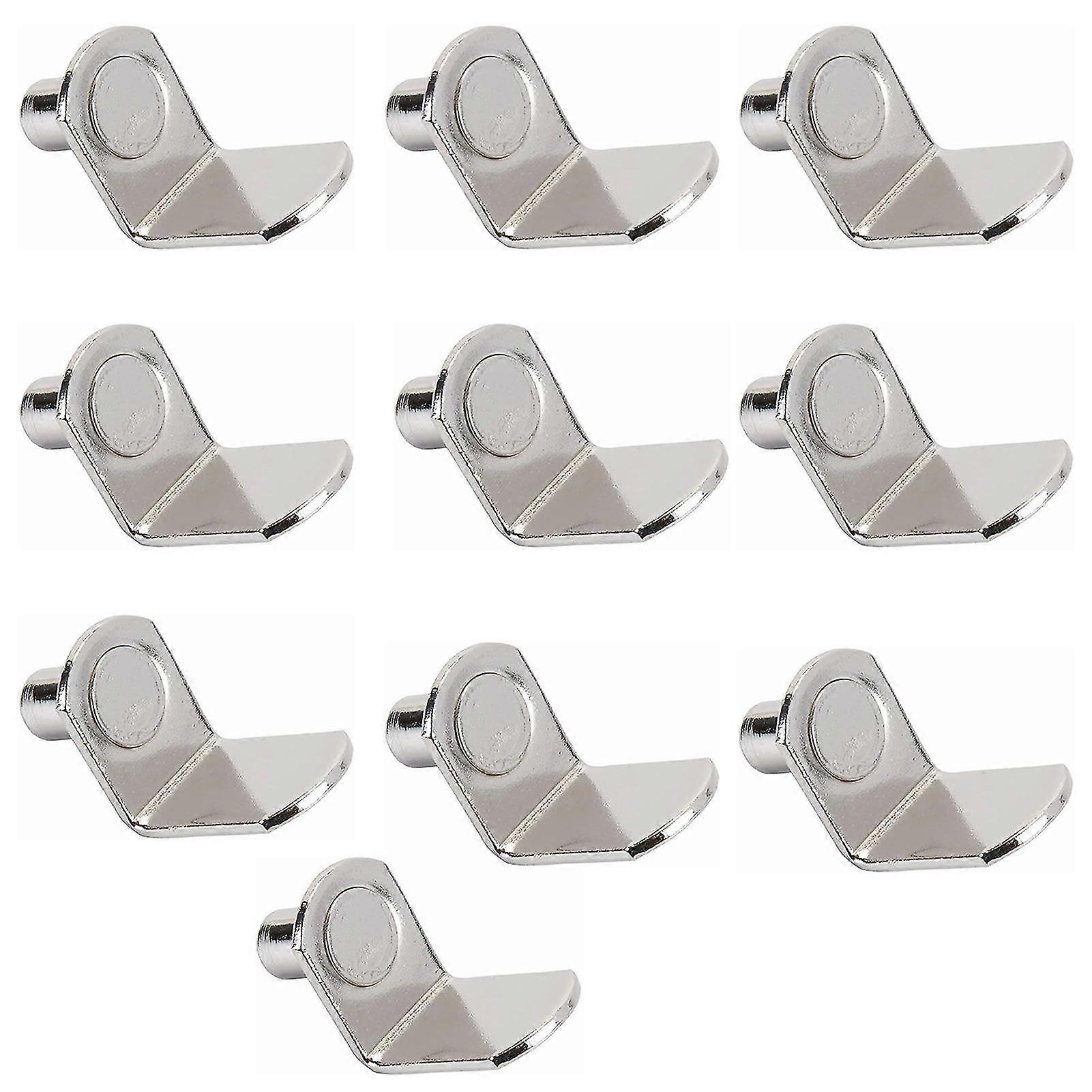 10pcs Plate Brackets L-shape Strong Bearing Iron Multi-purpose Shelf Supports For Wardrobe