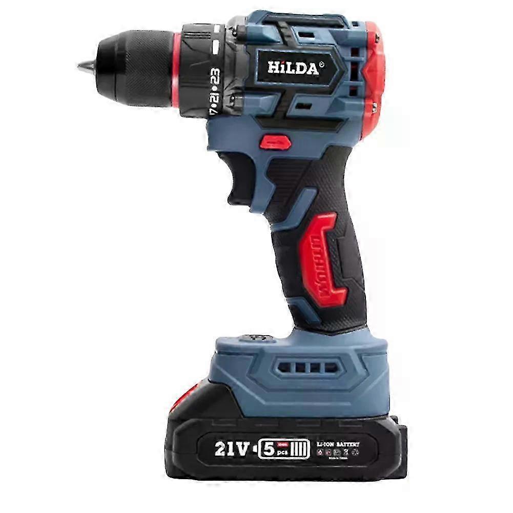 21v 2 In 1 Lithium Drill Electric Screwdriver Brushless Motor Multi-function Electric Screwdriver 23 Torque Settings Power Tool