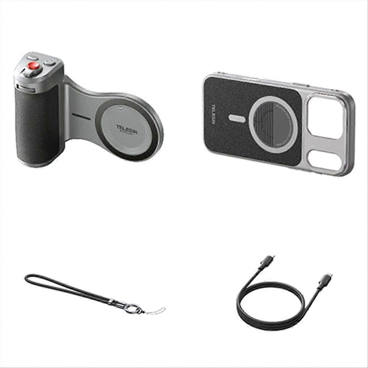 Bluetooth Selfie Grip for 17 Pro Max Vlog Handle Camera Adapter for Enhanced Photography