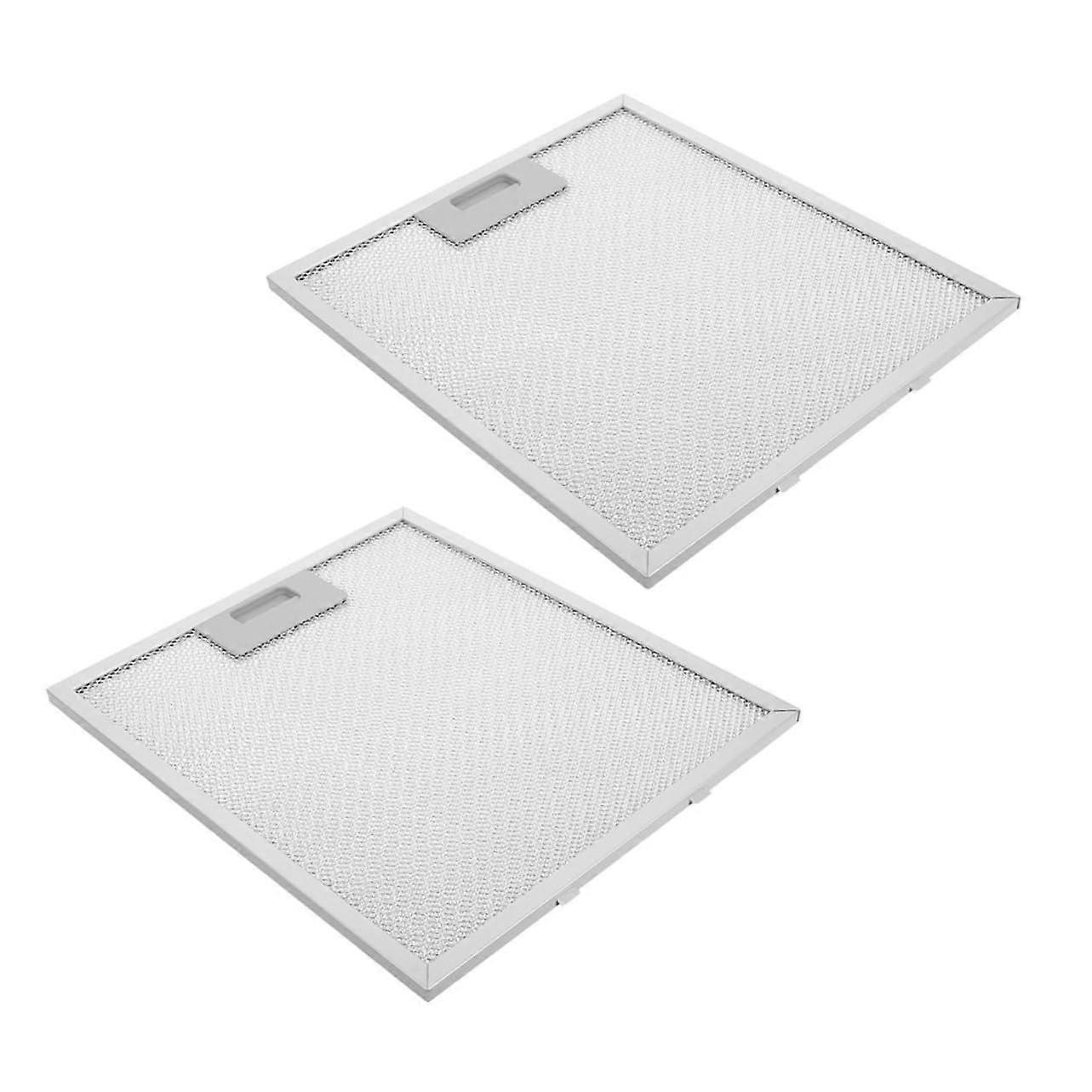2 Pack Aluminum Grease Range Hood Filters Universal Mesh Replacement for Kitchen Vent Airflow
