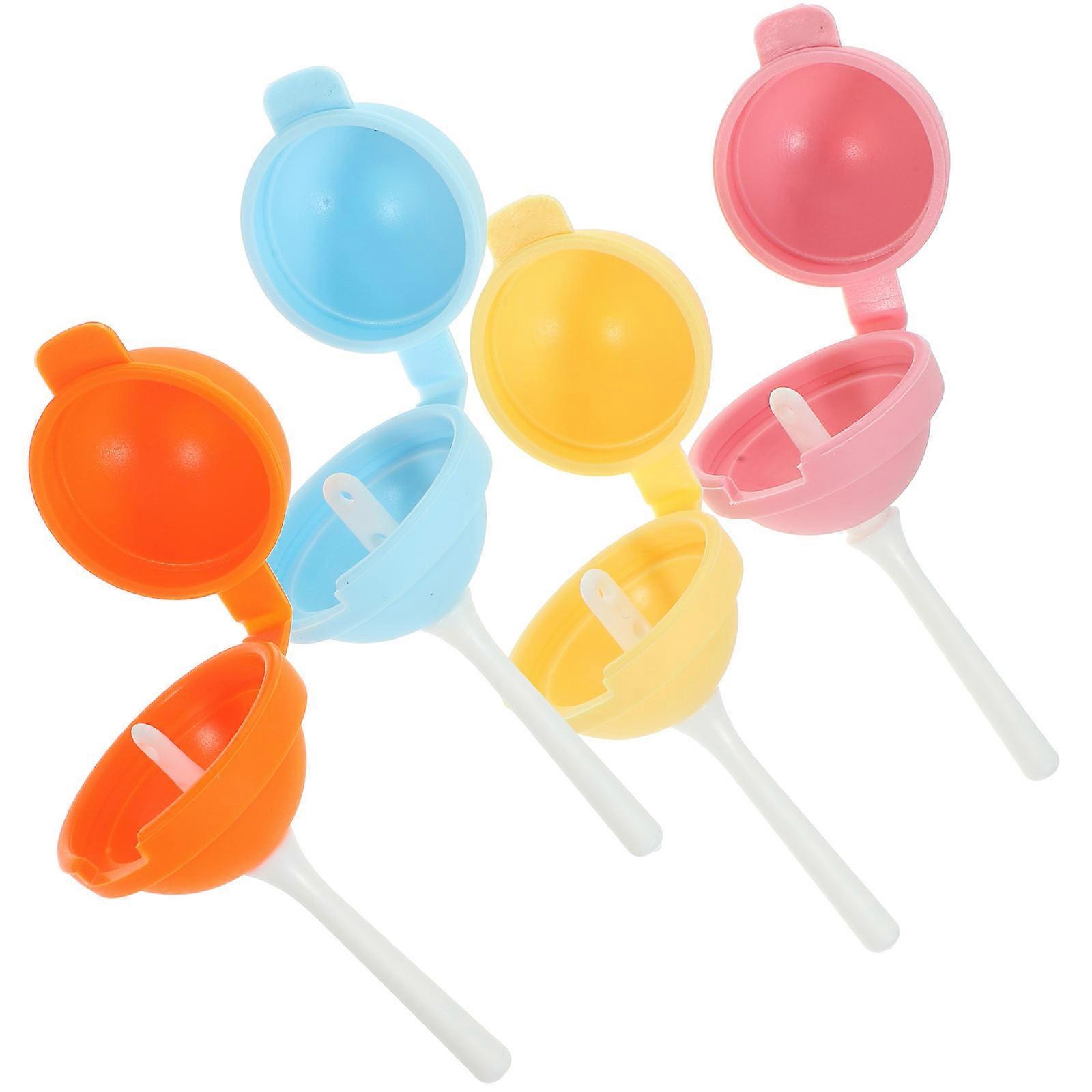 Mold 4Pcs Lollipop Candy Mold for DIY Ice Cream Making