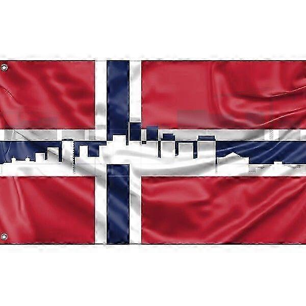 Flagge der Osloer Skyline