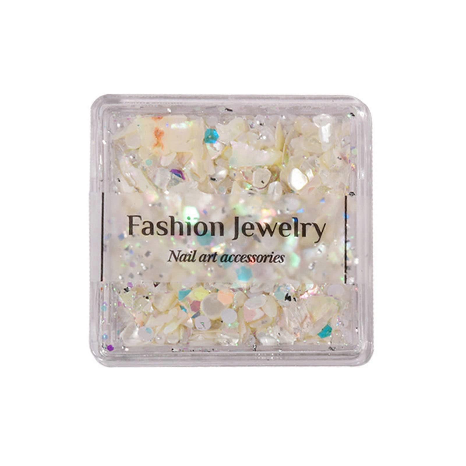 Nail Art Decorations Irregular Abalone Shell Slices 3D Ocean Style ColorShifting Sequins