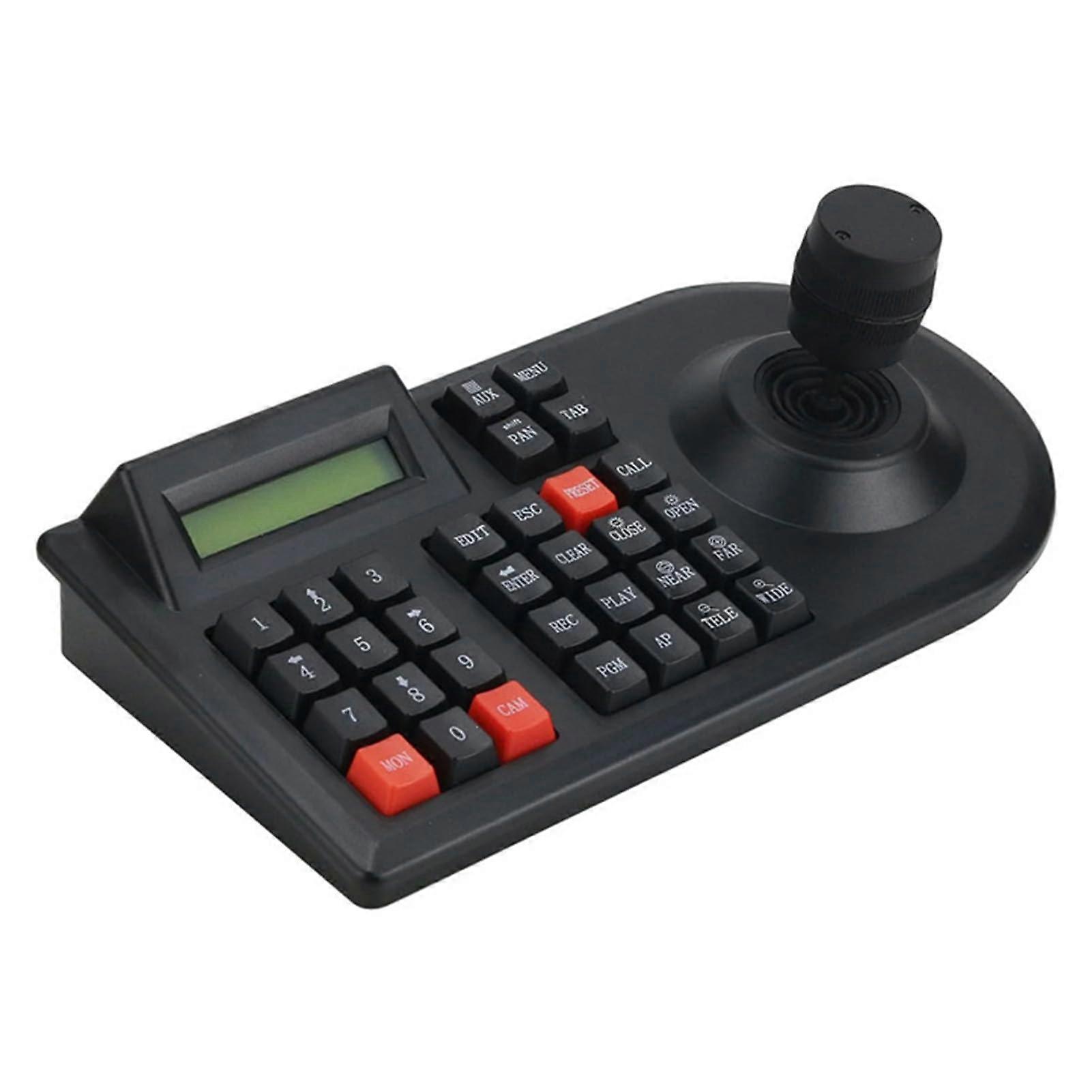 PTZ Camera Keyboard Controller with LCD Display and 3D Joystick for CCTV Dome Security Cameras