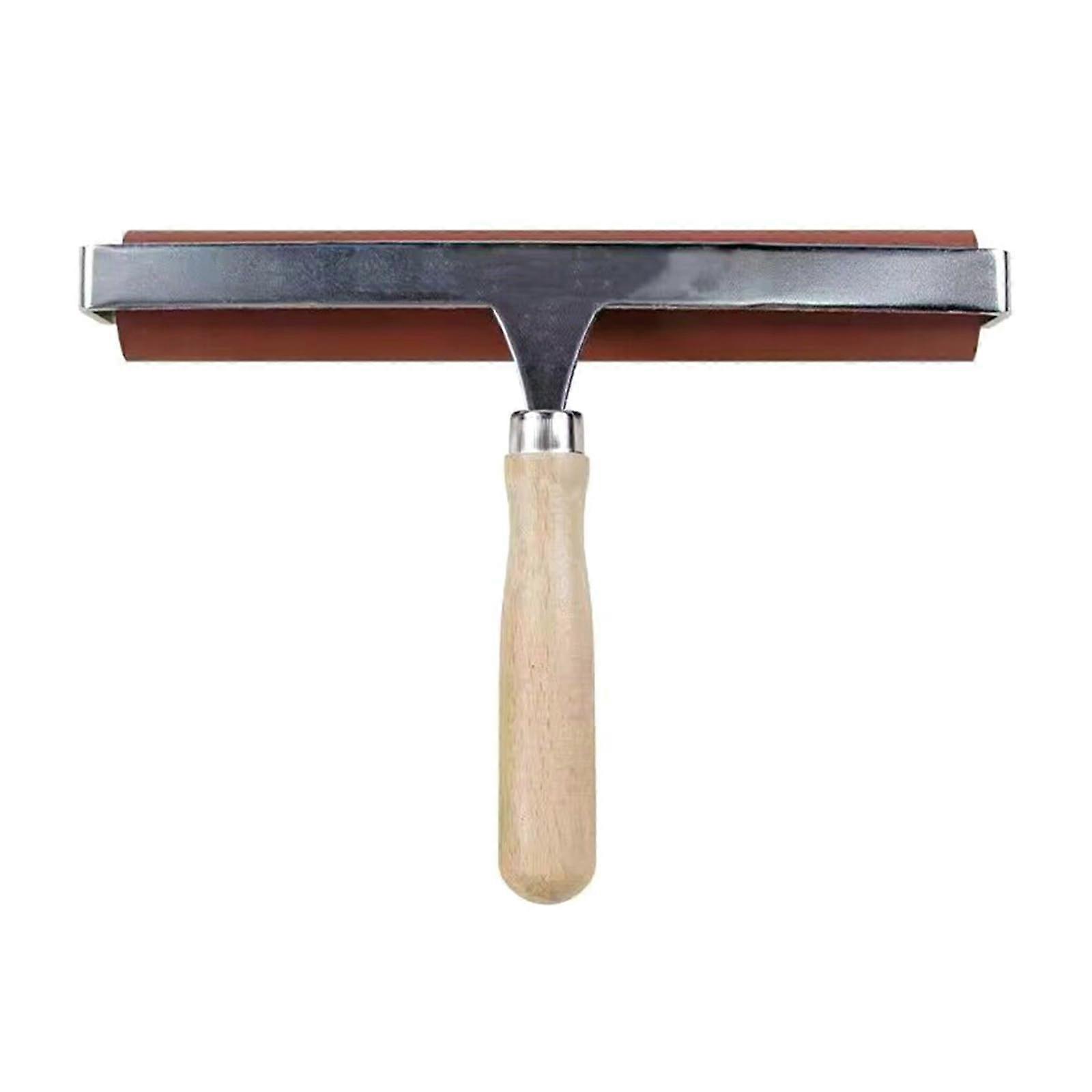 Wood Handle Rubber Brayer Roller for Block Printing and Printmaking, Smooth Ink Application