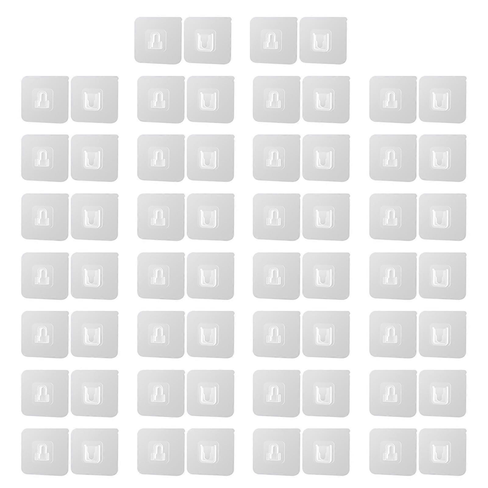 Transparent Adhesive Hooks Easy to Use for Home Decor