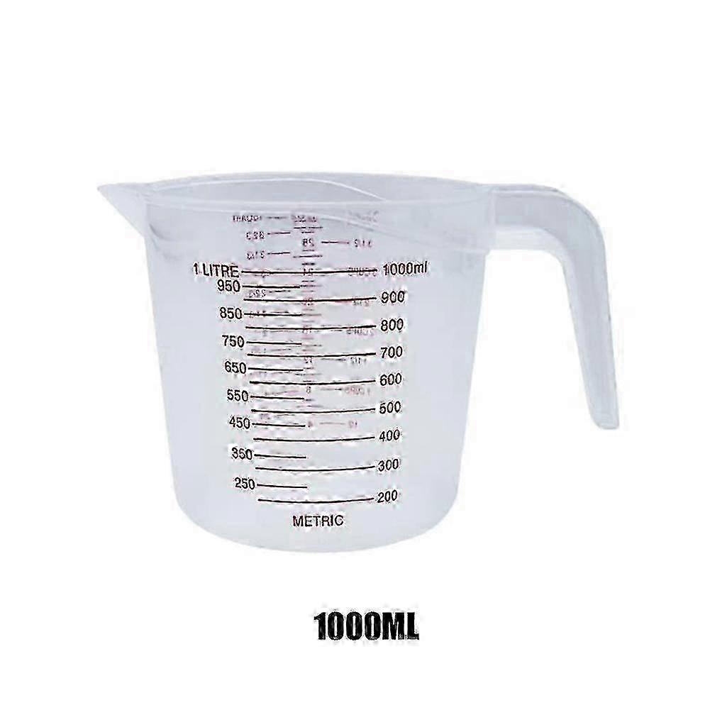 Transparent (A) S$ Baking Tools 250ml with scale Kitchen Quality Plastic Measuring Cup