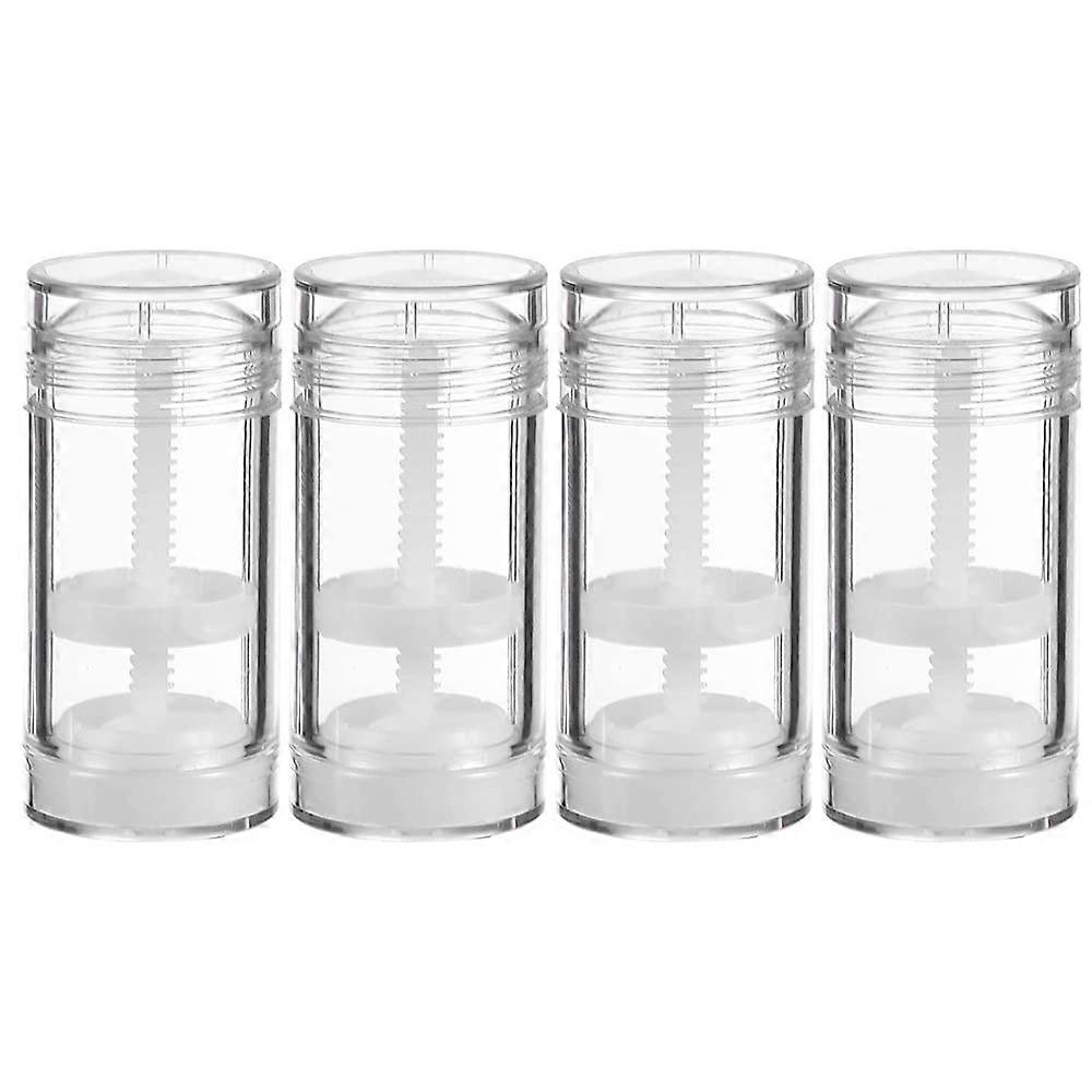 4 Pcs 50ml Refillable Deodorant Containers with Controlled Twist Dispensing for DIY Balm