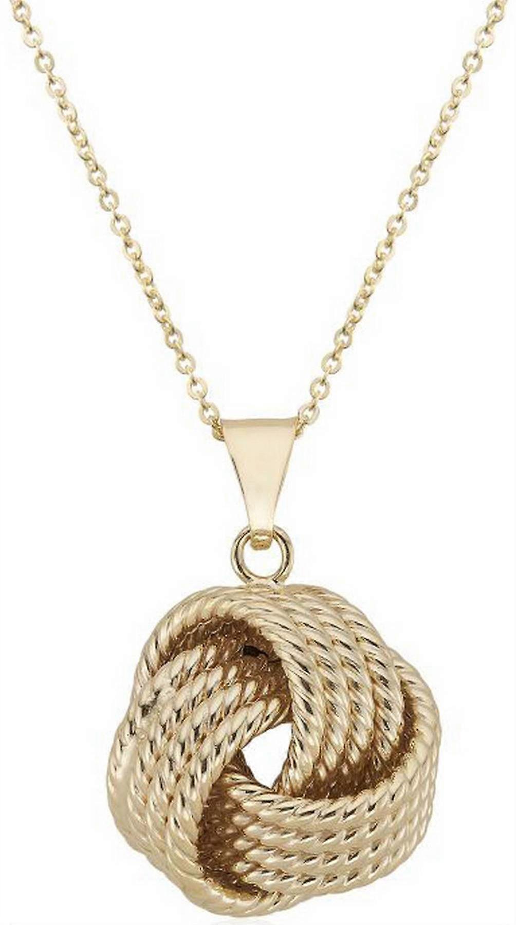 Mark Milton Textured Knot Pendant - Yellow Gold