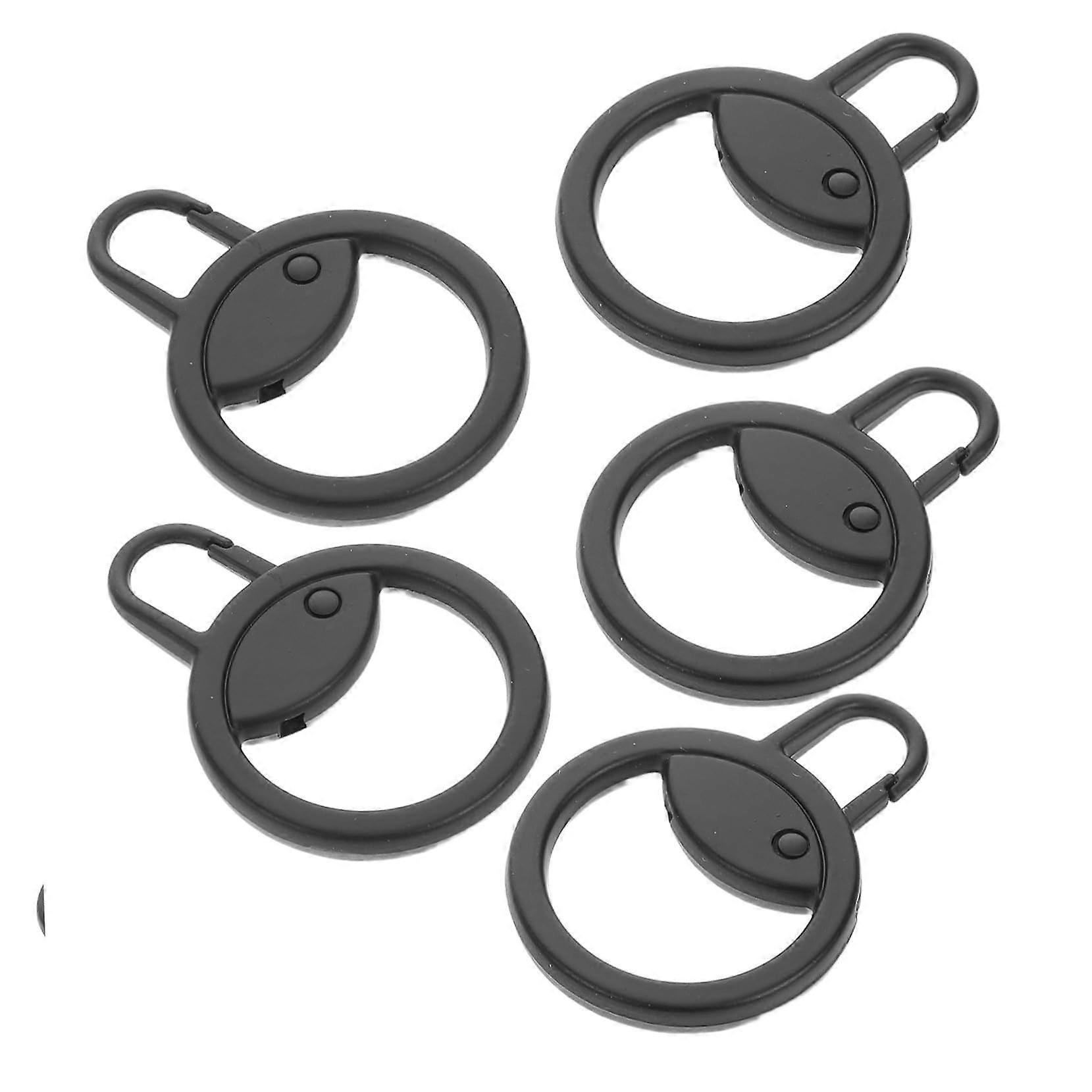5pcs Durable Metal Round Zipper Pulls for Backpacks Jackets Bags Easy Replacement Use