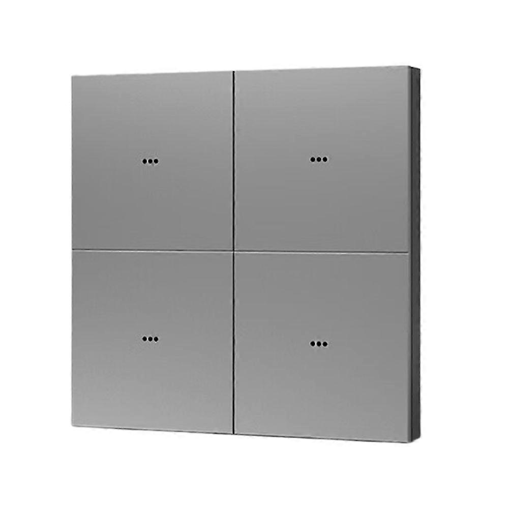 Tuya Zigbee Smart Wall Light Switch Aluminum Alloy Panel Push Button 1 2 3 4 Gangs App Voice Remote Control 4