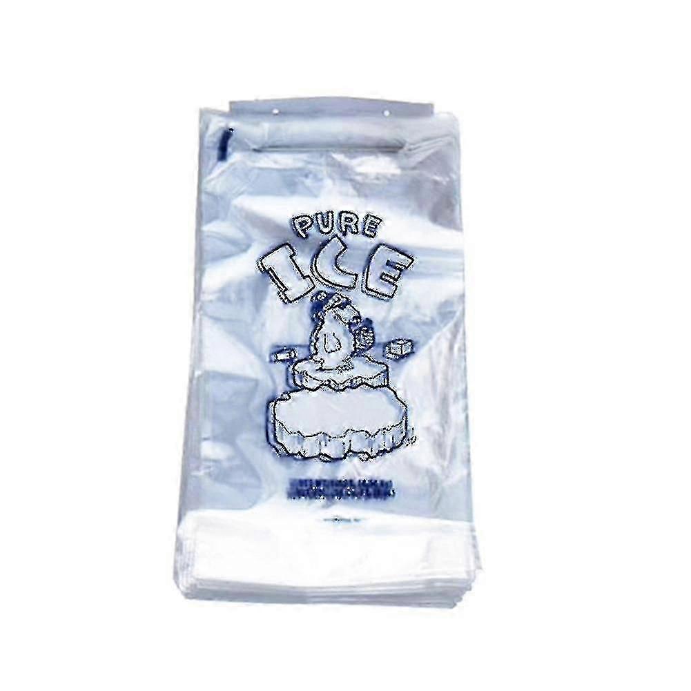 100pcs Drawstring Ice Bag Puncture Resistant Disposable Recyclable Freezer Pouch