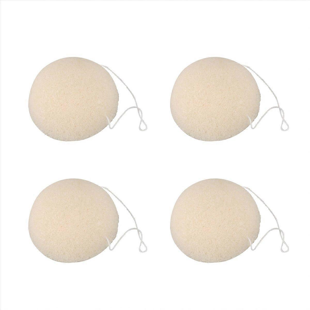 4X Face Natural Cleaning Sponge - White
