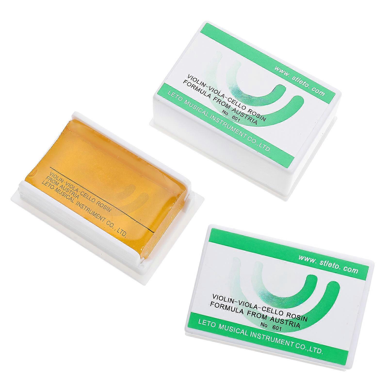 Violin Rosin Suitable for Instrument String Maintenance 2Pcs Durable and Practical