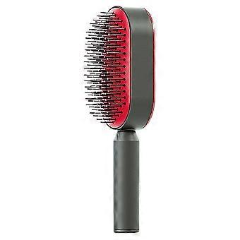 Peigne Brosse à cheveux pour femmes Nettoyage à une touche Perte de cheveux Massage Peigne pour cuir chevelu Anti-statique Coiffure T