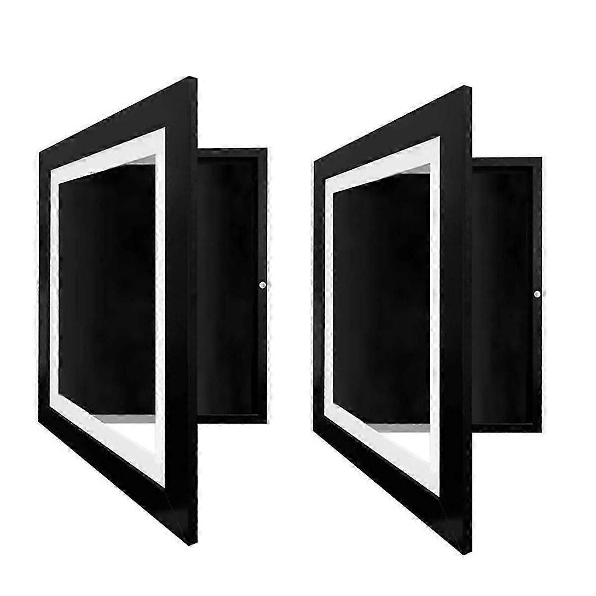 2 Pack Changeable Kids Art Frames, A4 Picture Frames Front-Opening for Artwork Display Storage
