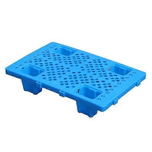 Plastic Storage Pallet HDPE Modular Lightweight Ventilated Platform for Warehouse Blue 19.7X